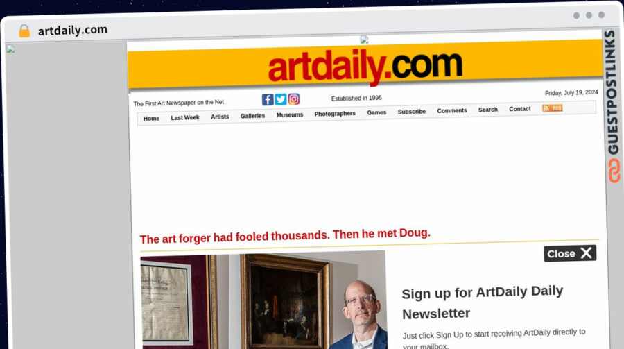 Publish Guest Post on artdaily.com