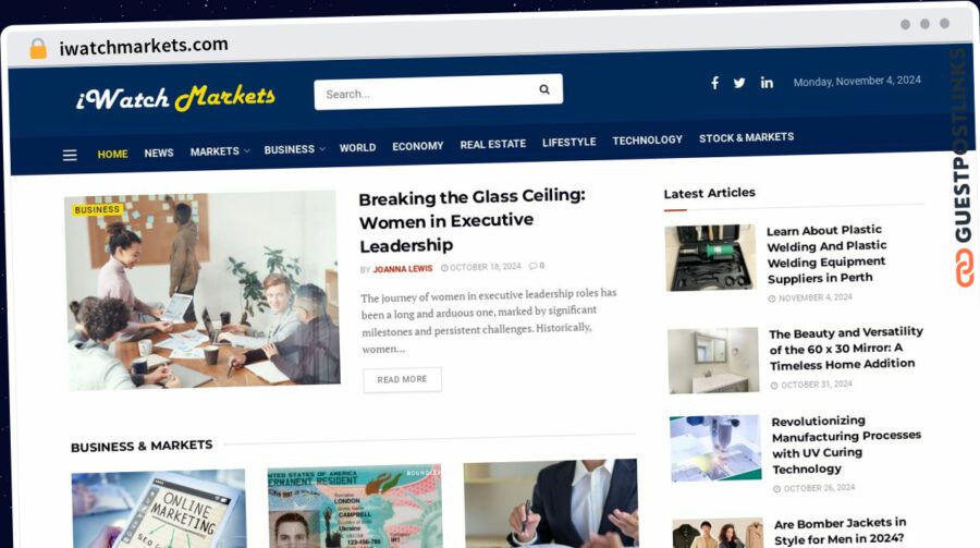 Publish Guest Post on iwatchmarkets.com