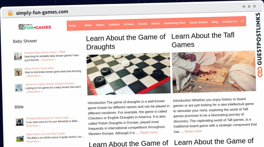 Publish Guest Post on simply-fun-games.com