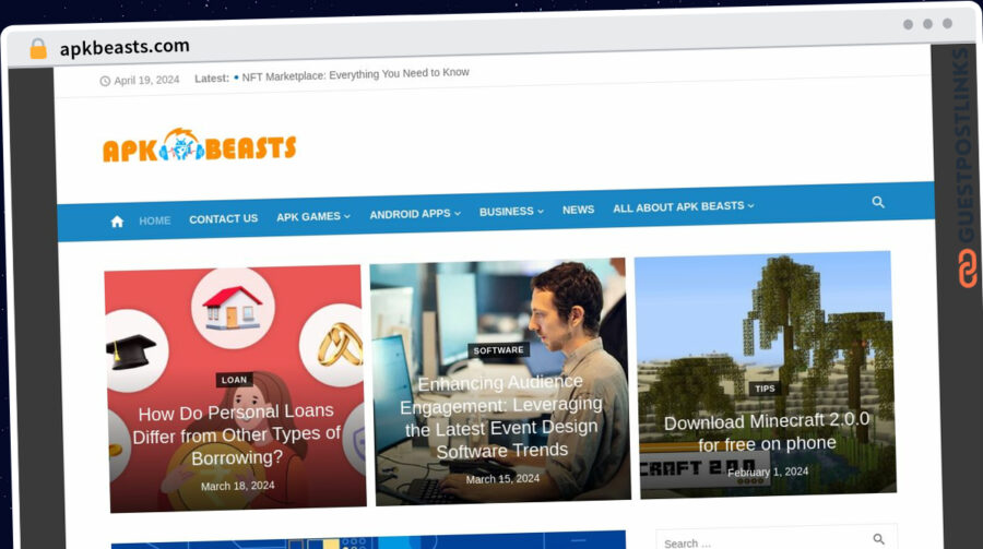 Publish Guest Post on apkbeasts.com