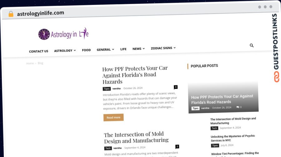 Publish Guest Post on astrologyinlife.com