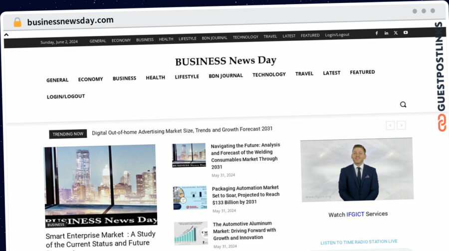 Publish Guest Post on businessnewsday.com