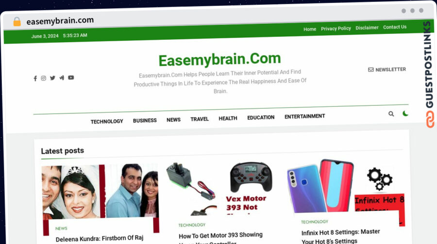 Publish Guest Post on easemybrain.com