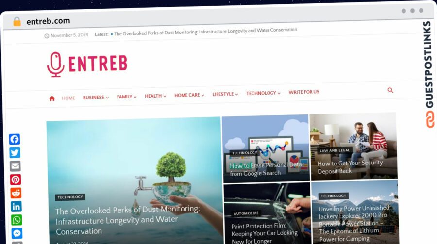 Publish Guest Post on entreb.com