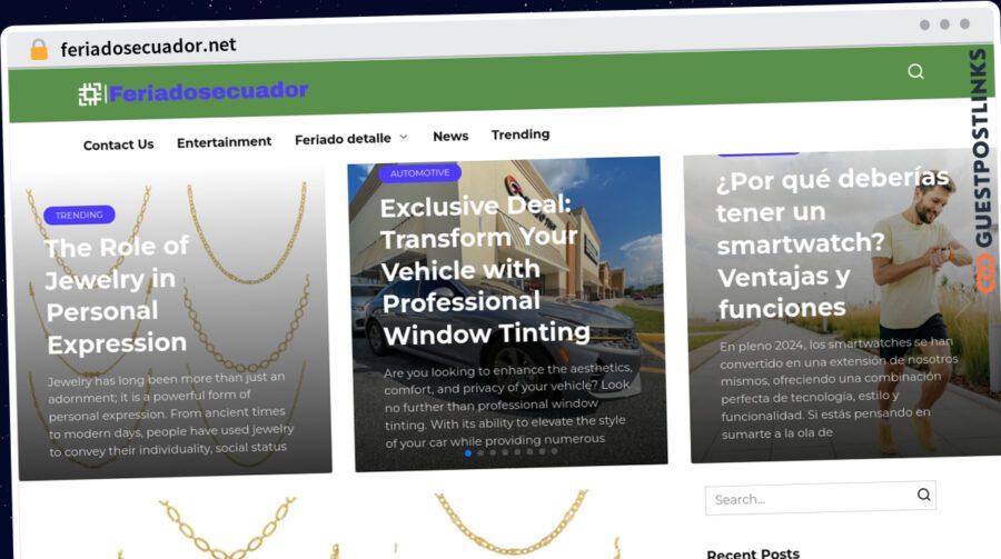 Publish Guest Post on feriadosecuador.net