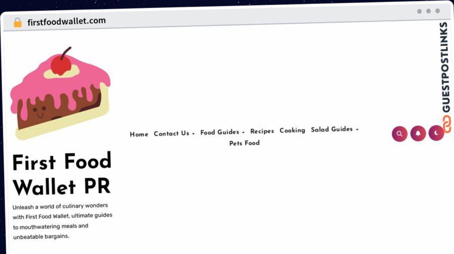 Publish Guest Post on firstfoodwallet.com