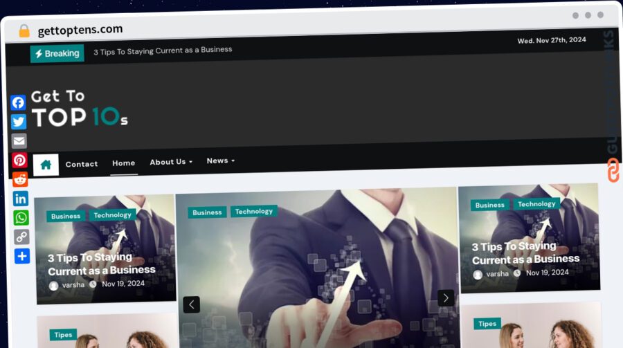 Publish Guest Post on gettoptens.com