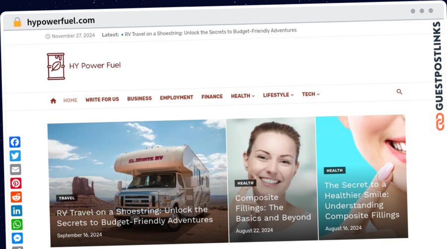 Publish Guest Post on hypowerfuel.com
