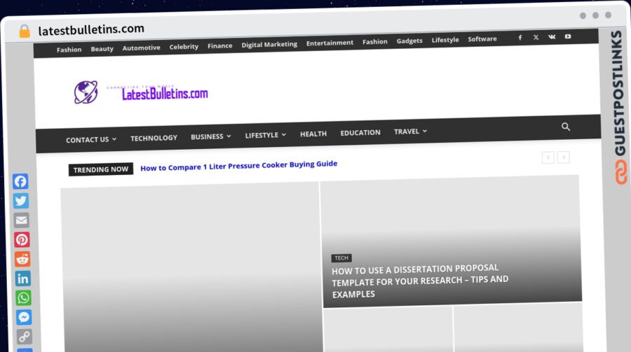 Publish Guest Post on latestbulletins.com