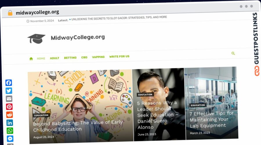 Publish Guest Post on midwaycollege.org