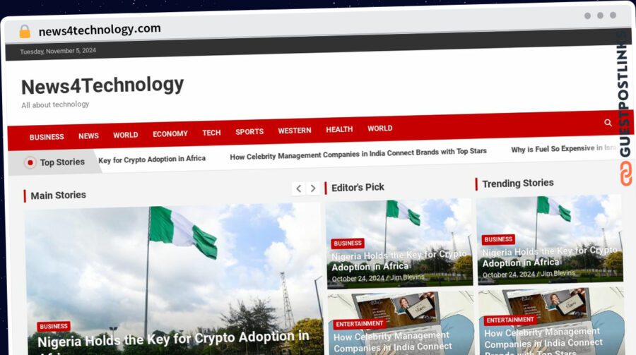 Publish Guest Post on news4technology.com