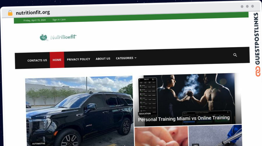 Publish Guest Post on nutritionfit.org