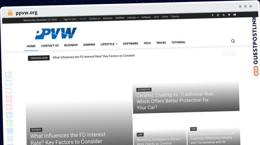 Publish Guest Post on ppvw.org