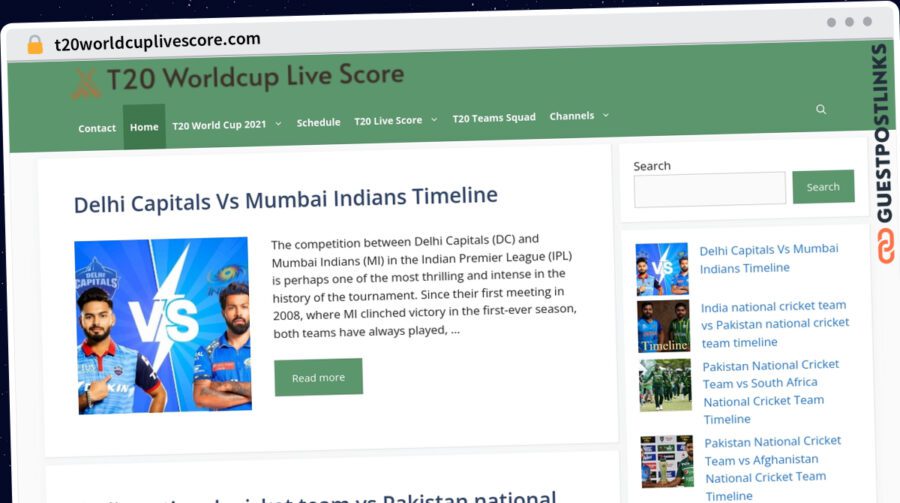 Publish Guest Post on t20worldcuplivescore.com