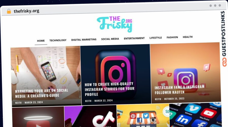 Publish Guest Post on thefrisky.org