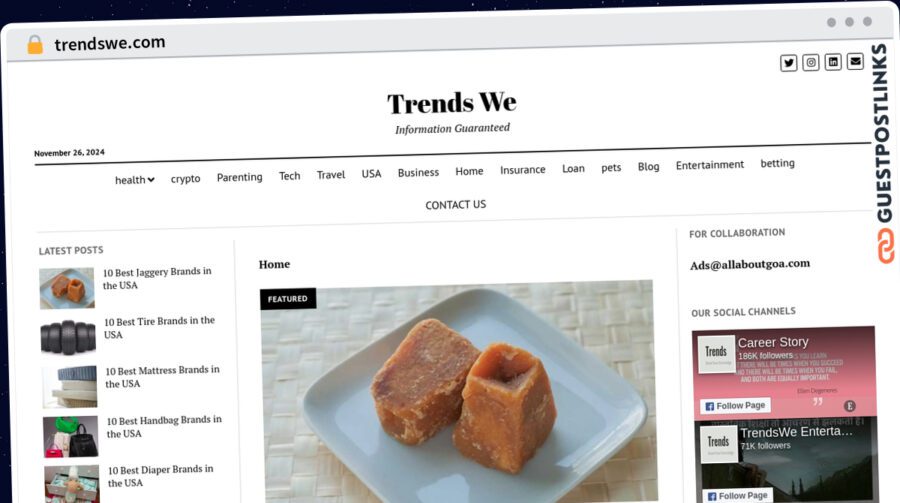 Publish Guest Post on trendswe.com