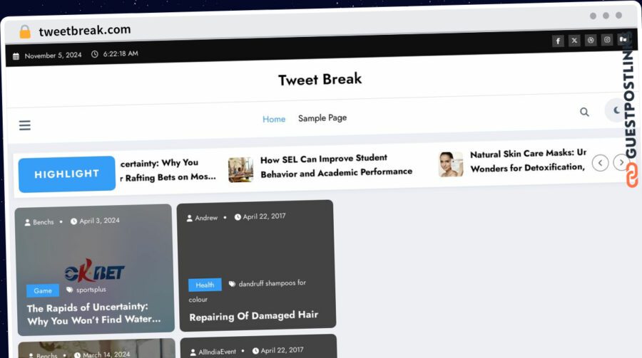 Publish Guest Post on tweetbreak.com