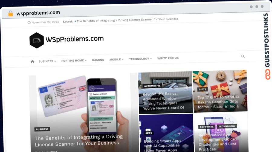 Publish Guest Post on wspproblems.com