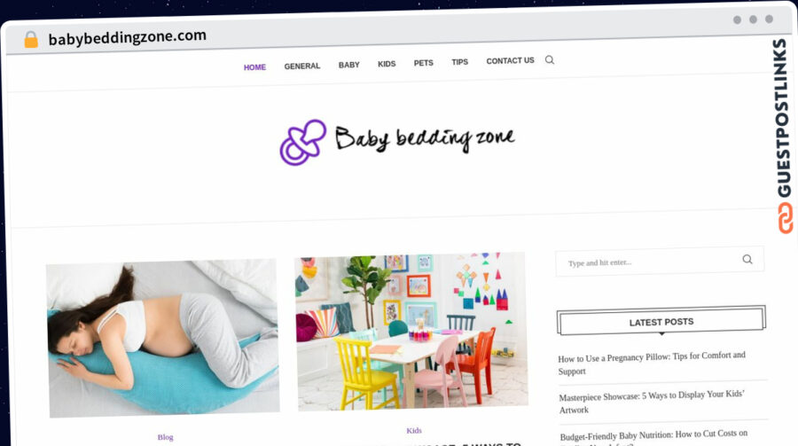 Publish Guest Post on babybeddingzone.com