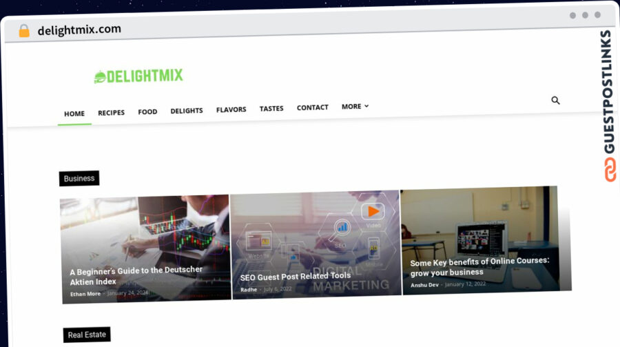 Publish Guest Post on delightmix.com