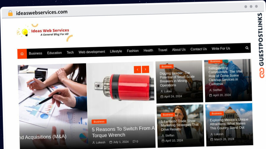 Publish Guest Post on ideaswebservices.com
