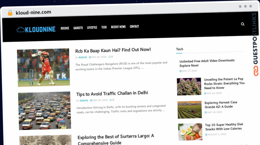 Publish Guest Post on kloud-nine.com