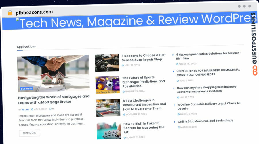 Publish Guest Post on plbbeacons.com