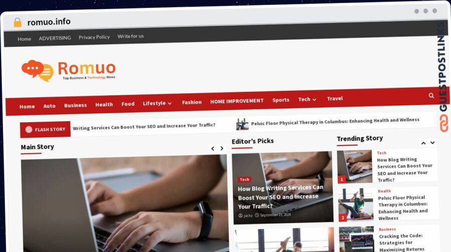 Publish Guest Post on romuo.info