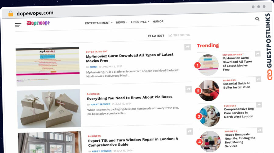 Publish Guest Post on dopewope.com