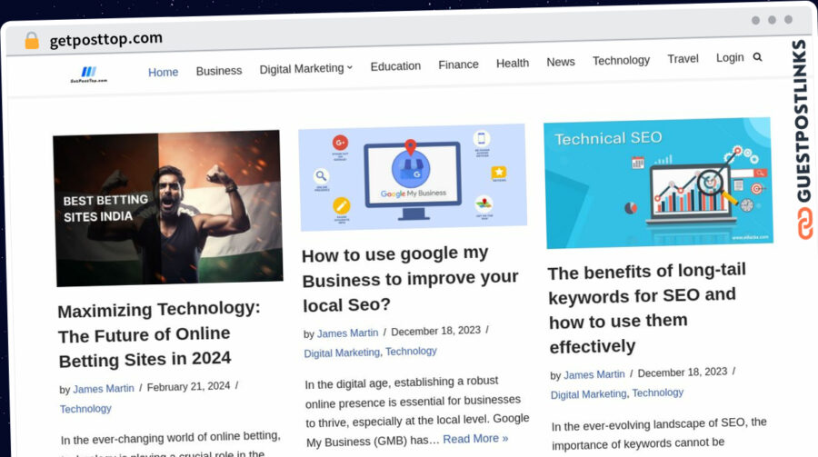 Publish Guest Post on getposttop.com
