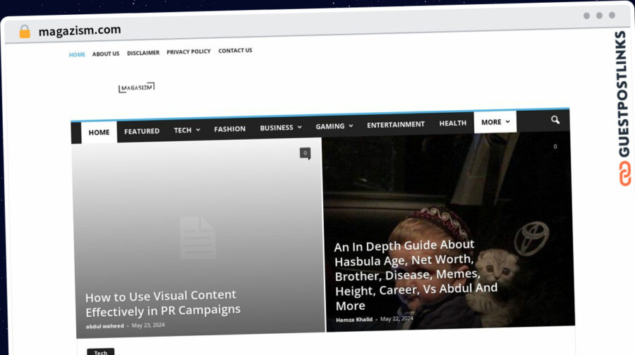 Publish Guest Post on magazism.com