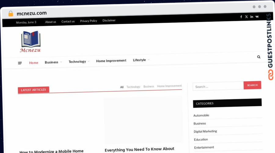 Publish Guest Post on mcnezu.com