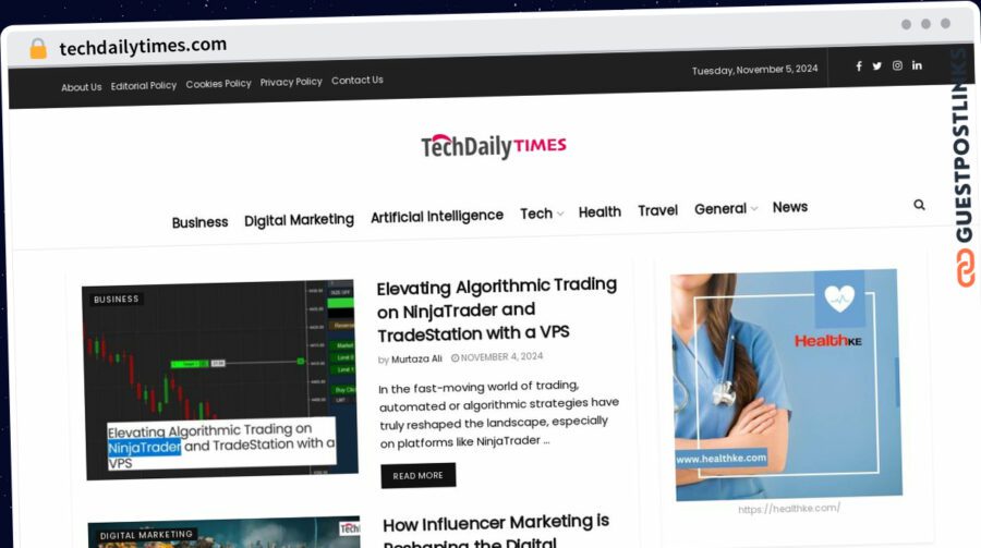 Publish Guest Post on techdailytimes.com