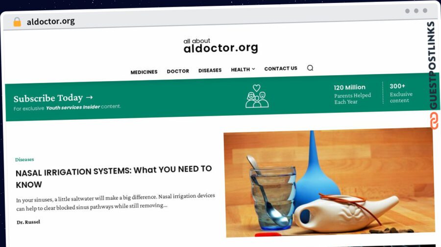 Publish Guest Post on aldoctor.org