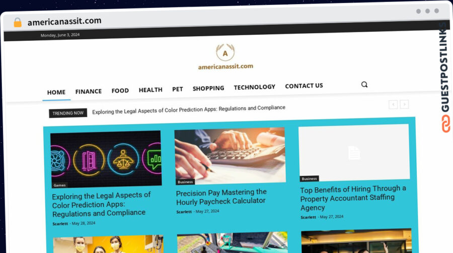 Publish Guest Post on americanassit.com