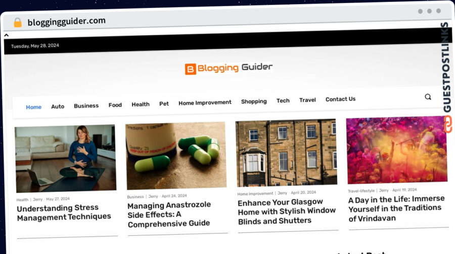 Publish Guest Post on bloggingguider.com