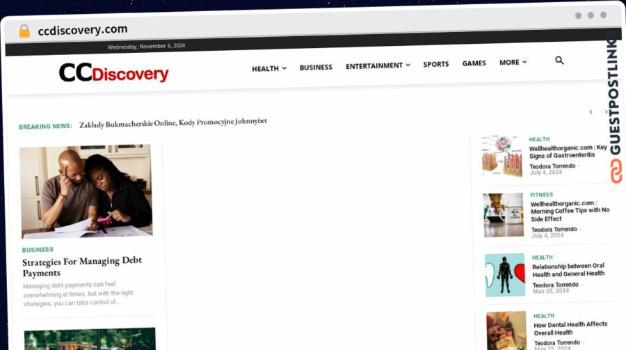 Publish Guest Post on ccdiscovery.com