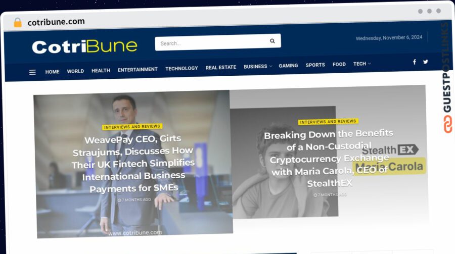Publish Guest Post on cotribune.com