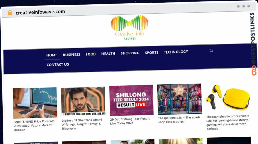 Publish Guest Post on creativeinfowave.com