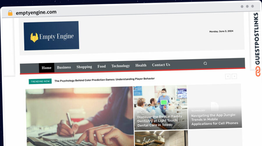 Publish Guest Post on emptyengine.com