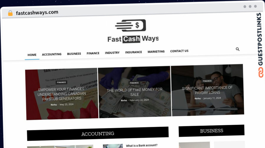 Publish Guest Post on fastcashways.com