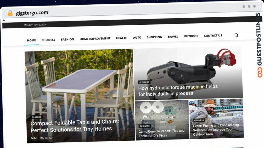Publish Guest Post on gigstergo.com