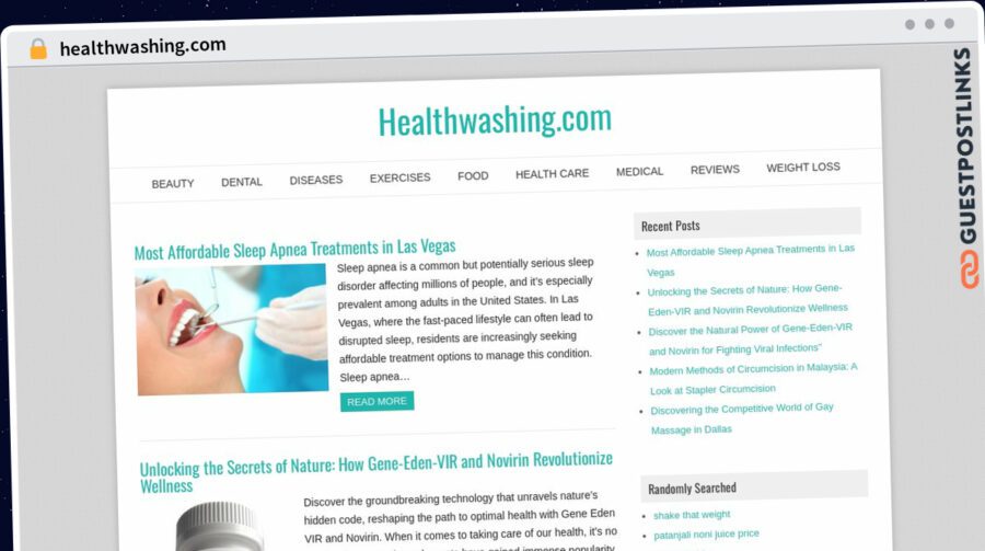 Publish Guest Post on healthwashing.com