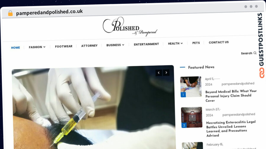 Publish Guest Post on pamperedandpolished.co.uk