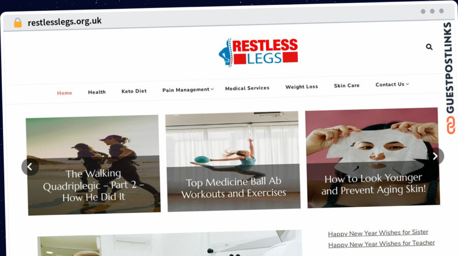 Publish Guest Post on restlesslegs.org.uk