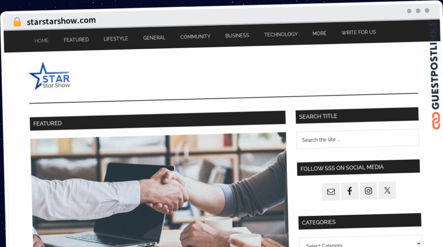 Publish Guest Post on starstarshow.com