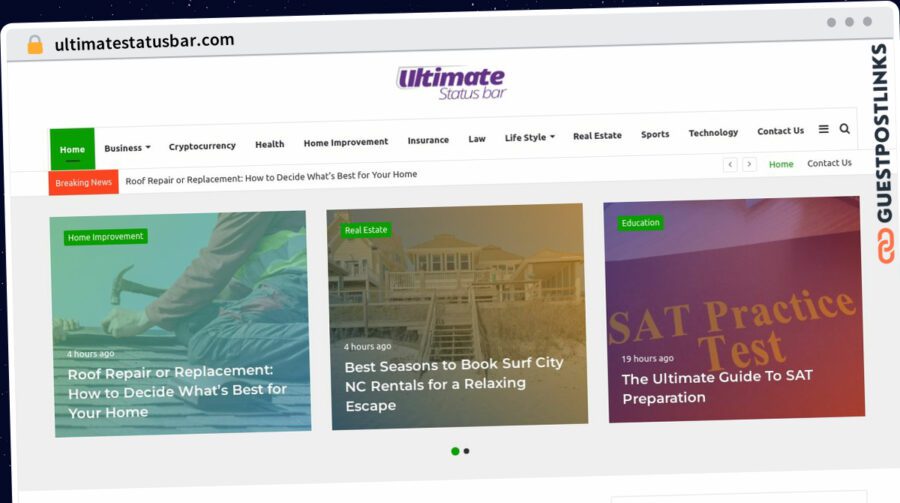 Publish Guest Post on ultimatestatusbar.com