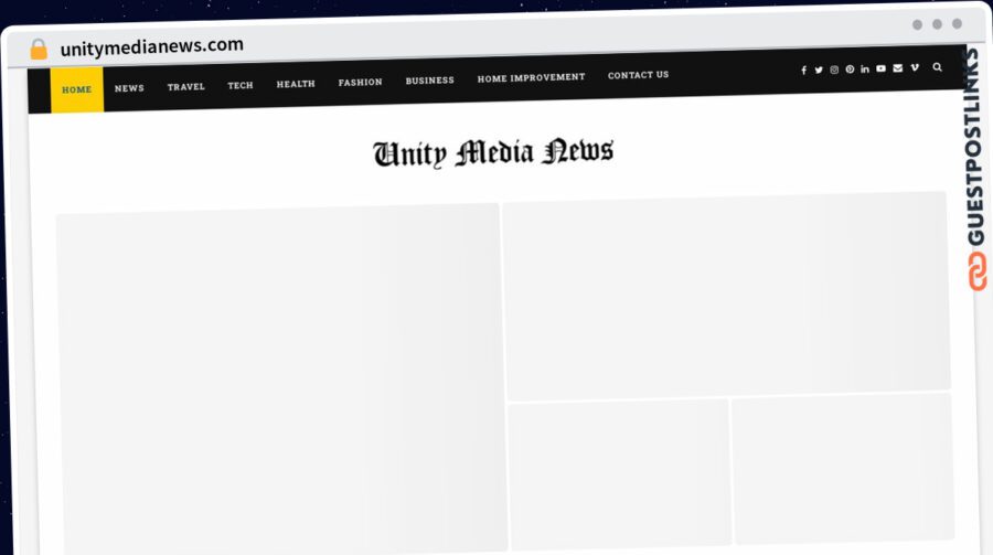 Publish Guest Post on unitymedianews.com
