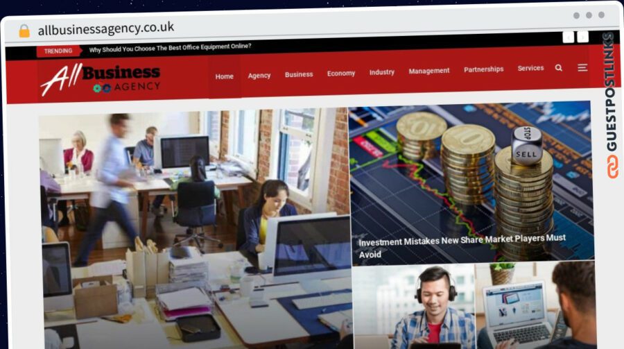 Publish Guest Post on allbusinessagency.co.uk
