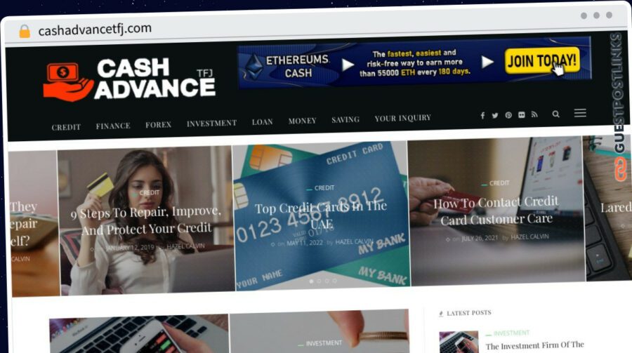 Publish Guest Post on cashadvancetfj.com